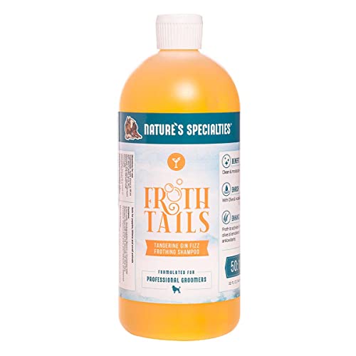 Nature's Specialties Froth Tails Tangerine Gin Fizz Hundeshampoo - Hochkonzentriertes Pflegeshampoo für Hunde & Katzen - Reinigt Gründlich & Spendet Feuchtigkeit - Mandarinenduft, 946ml von Nature?s Specialties Mfg