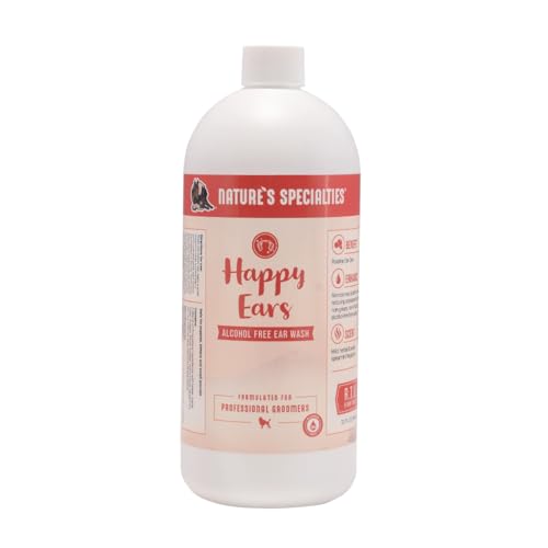 Nature's Specialties Happy Ears Alkoholfreies Ohrwaschmittel - Entfernt Ohrenschmalz und Ablagerungen - Reduziert Unangenehme Gerüche - Nicht Reizende Formel - Frischer Duft, 946ml von Nature?s Specialties Mfg