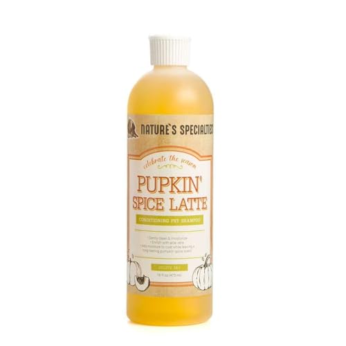 Nature's Specialties Pupkin' Spice Latte Hundeshampoo - Pflegendes Shampoo für Hunde - Reinigt Sanft & Befeuchtet das Fell - Revitalisiert & Regeneriert das Fell - Kürbisgewürzduft, 473ml von Nature?s Specialties Mfg