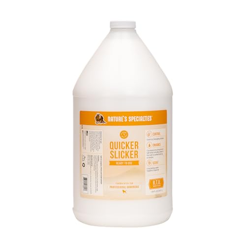 Nature's Specialties Quicker Slicker Gebrauchsfertiger Conditioner Hundespray - Conditioning Spray für Hunde - Hunde-Entwirrungsspray - Hilft, die Feuchtigkeit wiederherzustellen, 3.8L Nature's Specialties Quicker Slicker Gebrauchsfertiger Conditioner Hundespray - Conditioning Spray für Hunde - Hunde-Entwirrungsspray - Hilft, die Feuchtigkeit wiederherzustellen, 3.8L von Nature?s Specialties Mfg