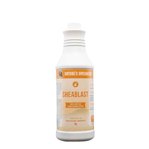 Nature's Specialties Sheablast Conditioning Spray - Sheabutter Pflegespray für Hunde - Stellt den Glanz Wieder her - Fördert das Haarwachstum - Repariert Trockenes & Ggeschädigtes Haar, 946ml Nature's Specialties Sheablast Conditioning Spray - Sheabutter Pflegespray für Hunde - Stellt den Glanz Wieder her - Fördert das Haarwachstum - Repariert Trockenes & Ggeschädigtes Haar, 946ml von Nature?s Specialties Mfg