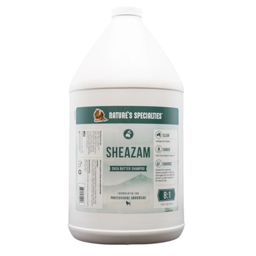 Nature's Specialties Sheazam Shea Butter Hundeshampoo - Sensitiv-Shampoo für Juckende Haut - Beruhigt Sanft - Repariert & Fördert das Haarwachstum - Spendet Feuchtigkeit & Entwirrt, 3.8L von Nature?s Specialties Mfg