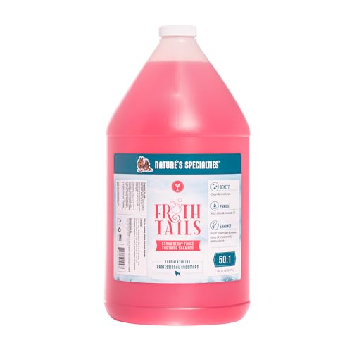 Nature's Specialties Strawberry Froth Tails Hundeshampoo - Hochkonzentriertes Pflegeshampoo für Hunde & Katzen - Reinigt Gründlich und Spendet Feuchtigkeit - Erdbeerduft, 3.8L Nature's Specialties Strawberry Froth Tails Hundeshampoo - Hochkonzentriertes Pflegeshampoo für Hunde & Katzen - Reinigt Gründlich und Spendet Feuchtigkeit - Erdbeerduft, 3.8L von Nature?s Specialties Mfg