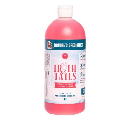 Nature's Specialties Strawberry Froth Tails Hundeshampoo - Hochkonzentriertes Pflegeshampoo für Hunde & Katzen - Reinigt Gründlich und Spendet Feuchtigkeit - Erdbeerduft, 946ml von Nature?s Specialties Mfg