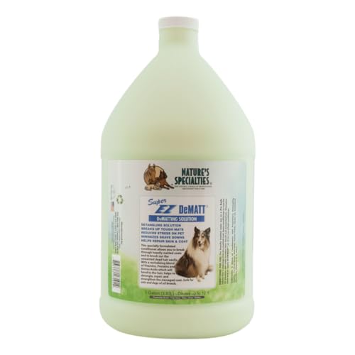 Nature's Specialties Super EZ Dematt Conditioner für Hunde - Entfilzende Pflegespülung für Hunde - Entfernt Verfilzungen - Hilft bei der Reparatur von Haut und Fell, 3.8L von Nature?s Specialties Mfg
