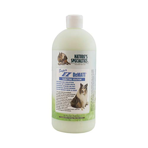 Nature's Specialties Super EZ Dematt Conditioner für Hunde - Entfilzende Pflegespülung für Hunde - Entfernt Verfilzungen - Hilft bei der Reparatur von Haut und Fell, 946ml von Nature?s Specialties Mfg