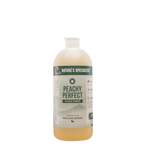 Nature's Specialties Peachy Perfect Hundeshampoo - Sensitiv Shampoo für Welpen & Kätzchen - Tränenfreies Shampoo für Hunde - Sanfte Formel für Smpfindliche Haut - Pfirsichduft, 946ml Nature's Specialties Peachy Perfect Hundeshampoo - Sensitiv Shampoo für Welpen & Kätzchen - Tränenfreies Shampoo für Hunde - Sanfte Formel für Smpfindliche Haut - Pfirsichduft, 946ml von Nature?s Specialties Mfg