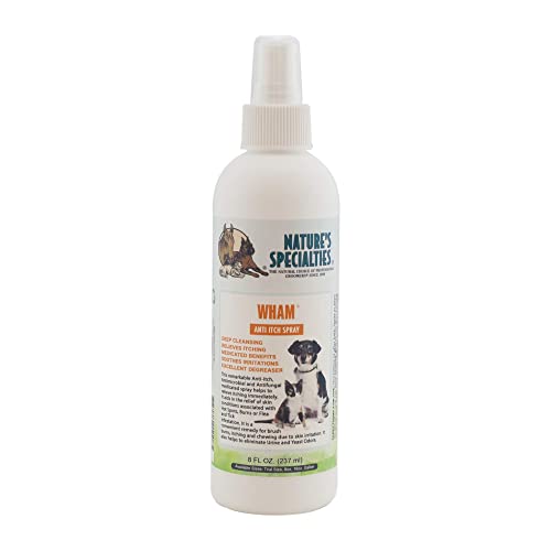 Nature's Specialties Wham Anti-Itch Spray für Hunde - Sofortige Linderung für gereizte Haut - Hilft bei Verbrennungen durch Bürsten & Scheren - Teebaumformel zur Beruhigung der Haut, 237ml Nature's Specialties Wham Anti-Itch Spray für Hunde - Sofortige Linderung für gereizte Haut - Hilft bei Verbrennungen durch Bürsten & Scheren - Teebaumformel zur Beruhigung der Haut, 237ml von Nature?s Specialties Mfg