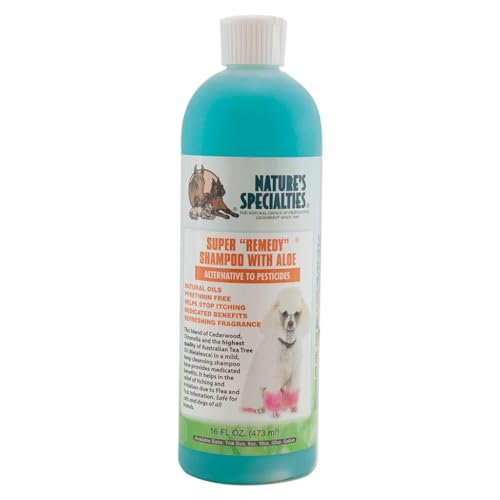 Nature's Specialties Super Remedy Hundeshampoo - Medizinisches Shampoo für Juckende Haut - Tiefenreinigendes Shampoo für Hunde - Hilft bei Juckreiz & Hautirritationen - Frischer Duft, 473ml von Nature?s Specialties Mfg