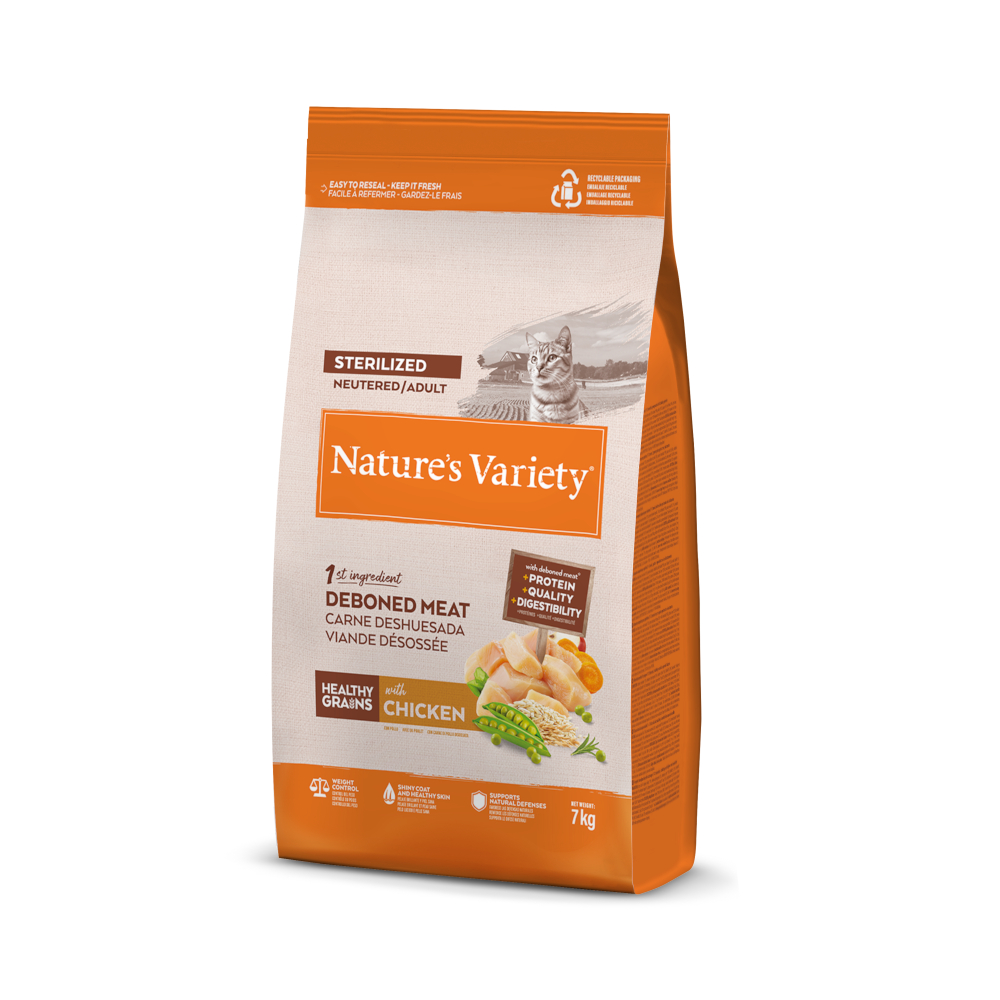 1 kg gratis! 7 kg Nature's Variety - Healthy Grains Sterilized Adult Huhn 1 kg gratis! 7 kg Nature's Variety - Healthy Grains Sterilized Adult Huhn von Nature’s Variety