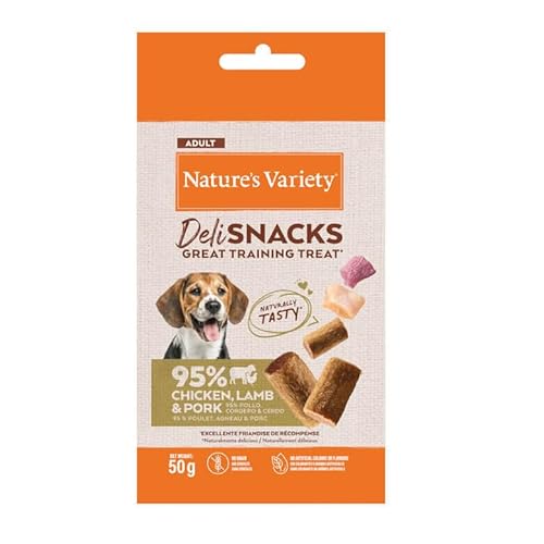 Nature's Variety Deli Snacks - für Erwachsene Hunde mit Huhn und Lamm - 12 x 50 g Nature's Variety Deli Snacks - für Erwachsene Hunde mit Huhn und Lamm - 12 x 50 g von Nature's Variety