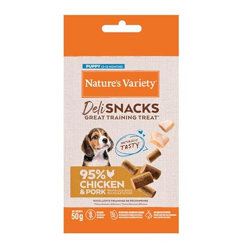 Nature's Variety Deli Snacks für Welpen/Welpen mit Huhn, 12 x 50 g von Nature's Variety
