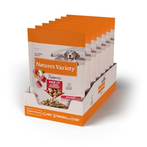 Nature's Variety Freeze Dried Ochsen-Topper für Hunde, 7 x 40 g von Nature's Variety