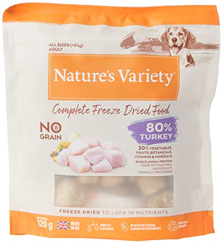 Nature's Variety - Freezed Dried - Komplett gefriergetrocknetes Futter für kleine Hunde mit Truthahn - 120g Nature's Variety - Freezed Dried - Komplett gefriergetrocknetes Futter für kleine Hunde mit Truthahn - 120g von Nature's Variety