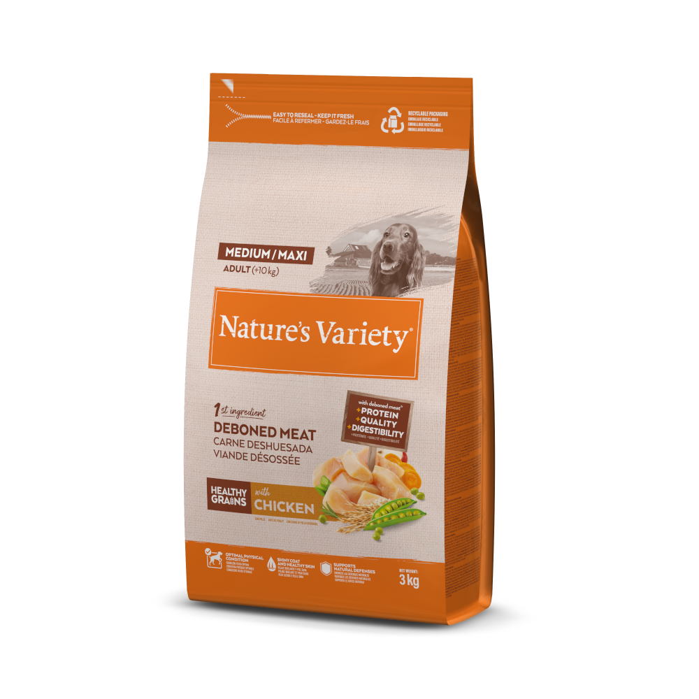 Nature's Variety Healthy Grains Adult Medium/Maxi Huhn - 3 kg Nature's Variety Healthy Grains Adult Medium/Maxi Huhn - 3 kg von Nature’s Variety