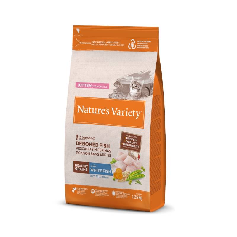 Nature's Variety Healthy Grains Kitten Weißfisch - 1,25 kg Nature's Variety Healthy Grains Kitten Weißfisch - 1,25 kg von Nature’s Variety