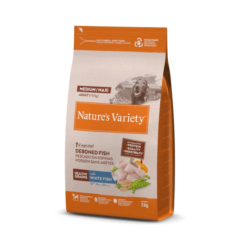 Nature's Variety Healthy Grains Adult Medium/Maxi Weißfisch - 3 kg von Nature’s Variety