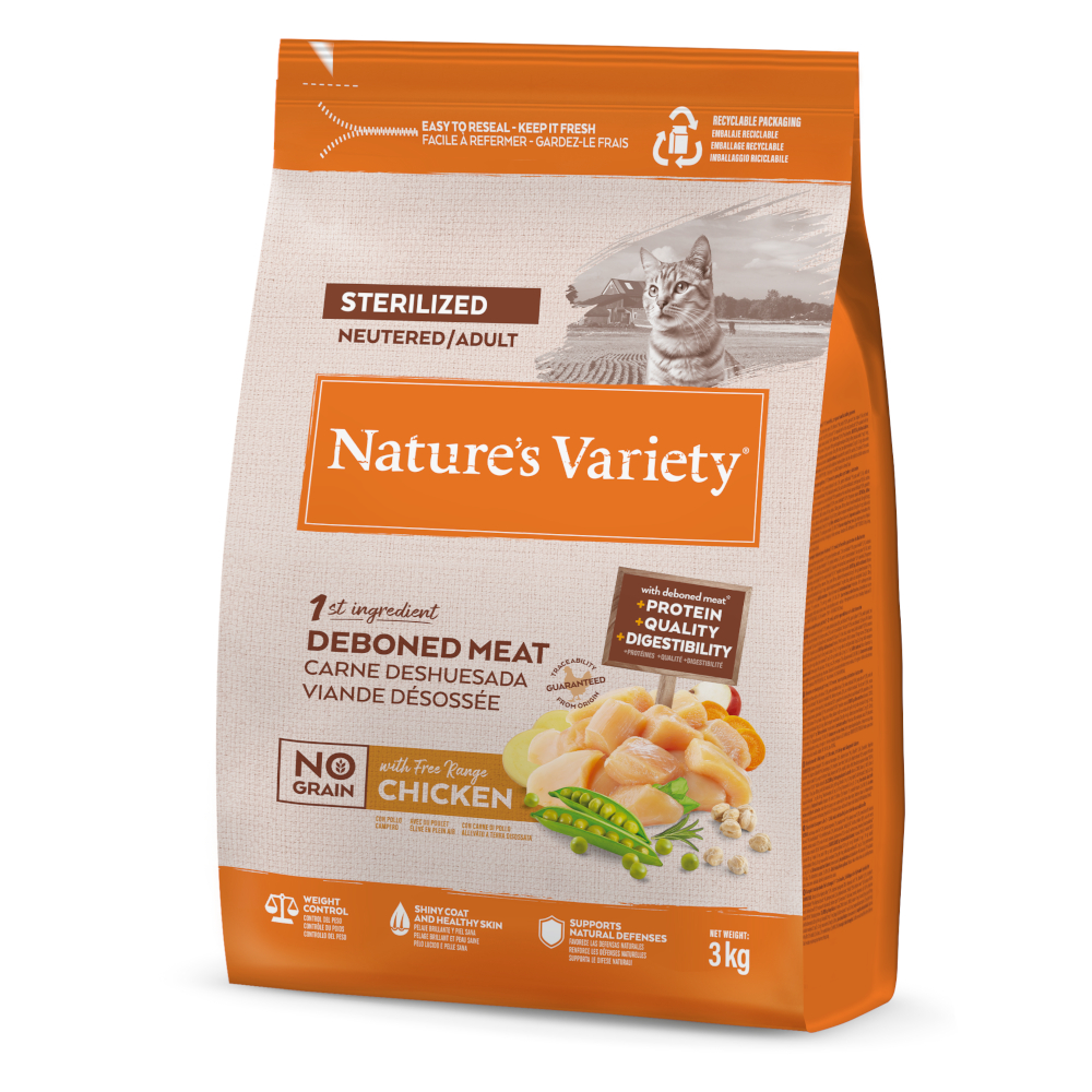 Nature's Variety No Grain Sterilized Adult Freilandhuhn - Sparpaket: 2 x 1,25 kg von Nature’s Variety