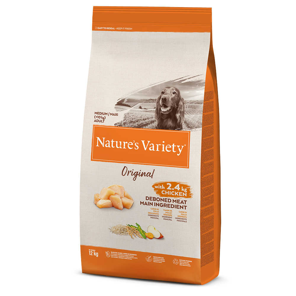 Nature's Variety Original Medium/Maxi Adult Huhn - Sparpaket: 2 x 12 kg von Nature’s Variety