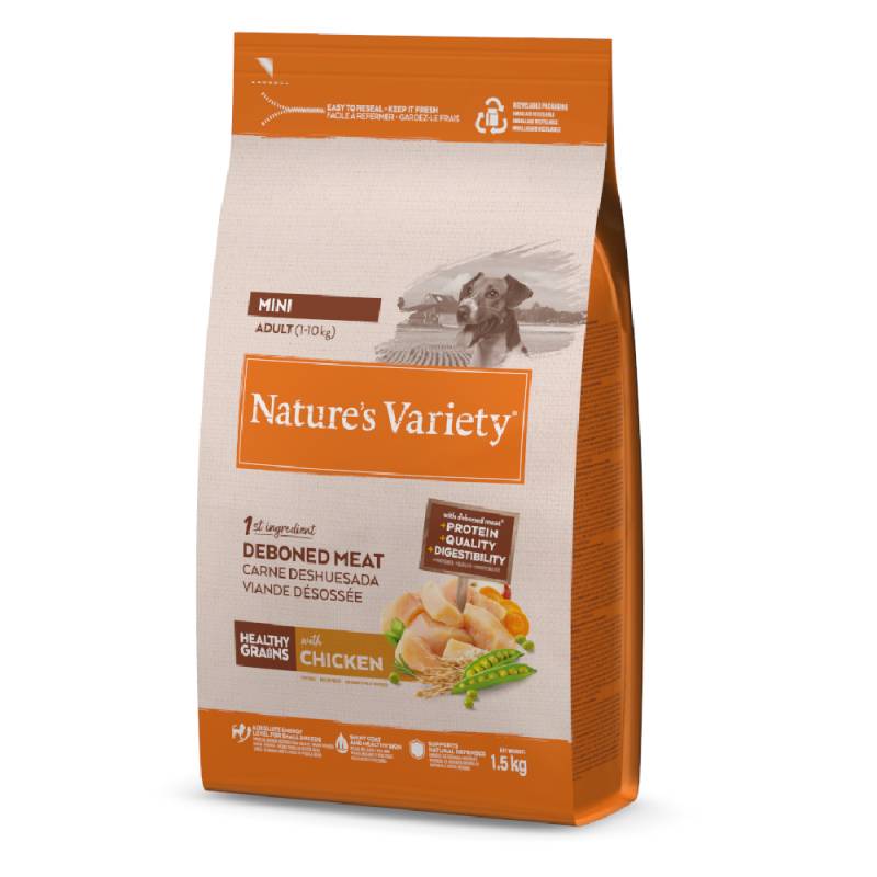 Nature's Variety Healthy Grains Adult Mini Huhn - Sparpaket: 3 x 1,5 kg von Nature’s Variety
