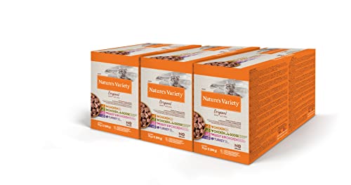 Natures Variety Original No Grain — Mehrfachpackung mit Pasteten für ausgewachsene Katzen — 3 Bündelpackungen mit 12 x 70 g — insgesamt 2,52 kg von Nature's Variety