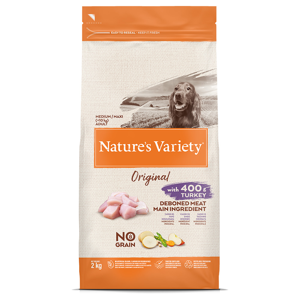 Nature's Variety Original No Grain Medium/Maxi Adult Truthahn - 2 kg von Nature’s Variety