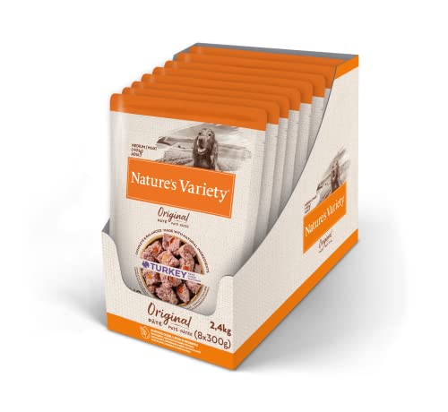 Nature's Variety Original No Grain Pastete für Erwachsene Hunde mit Truthahn, 8 x 300 g von Nature's Variety