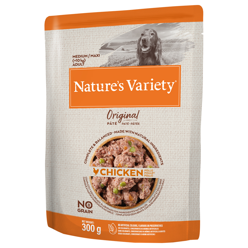 Nature's Variety Original Paté No Grain Adult zum Sonderpreis! - Medium/Maxi: Huhn 2 x (8 x 300 g) von Nature’s Variety