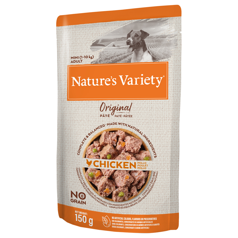 Nature's Variety Original Paté No Grain Adult zum Sonderpreis! - Mini: Huhn 2 x (8 x 150 g) von Nature’s Variety
