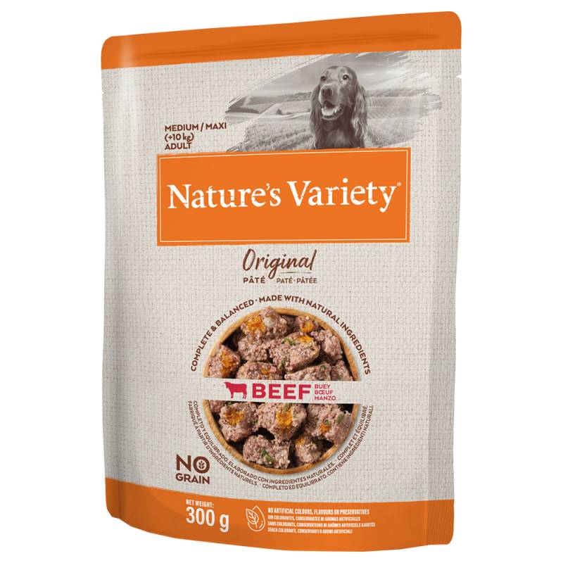 Nature's Variety Original Paté No Grain Medium/Maxi Adult 8 x 300 g - Rind von Nature’s Variety