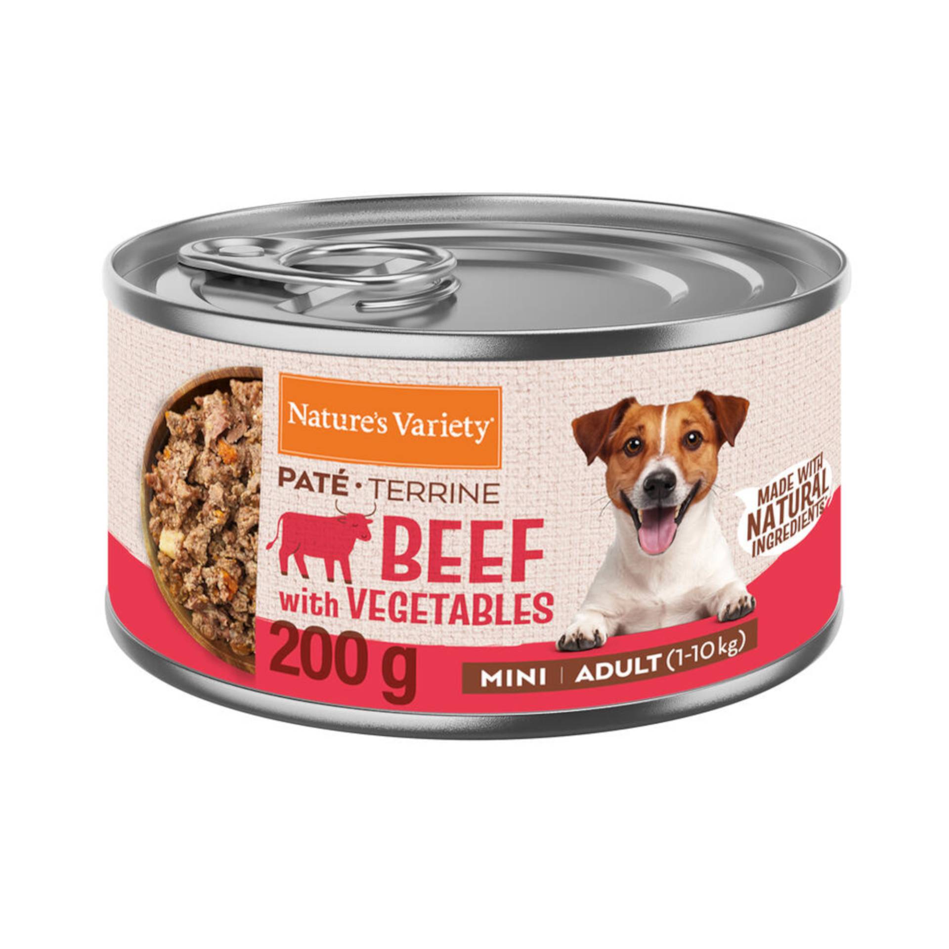 Nature's Variety Paté Mini Adult - Sparpaket: Rind (6 x 200 g) von Nature’s Variety