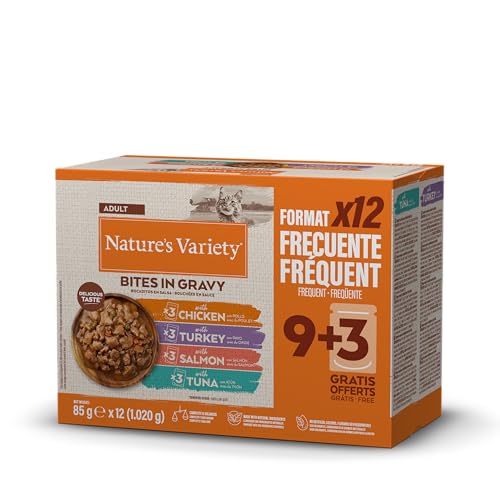Nature's Variety Snacks in Sauce, Nassfutter für Katzen, Verschiedene Geschmacksrichtungen, 12 x 85 g Nature's Variety Snacks in Sauce, Nassfutter für Katzen, Verschiedene Geschmacksrichtungen, 12 x 85 g von Nature's Variety