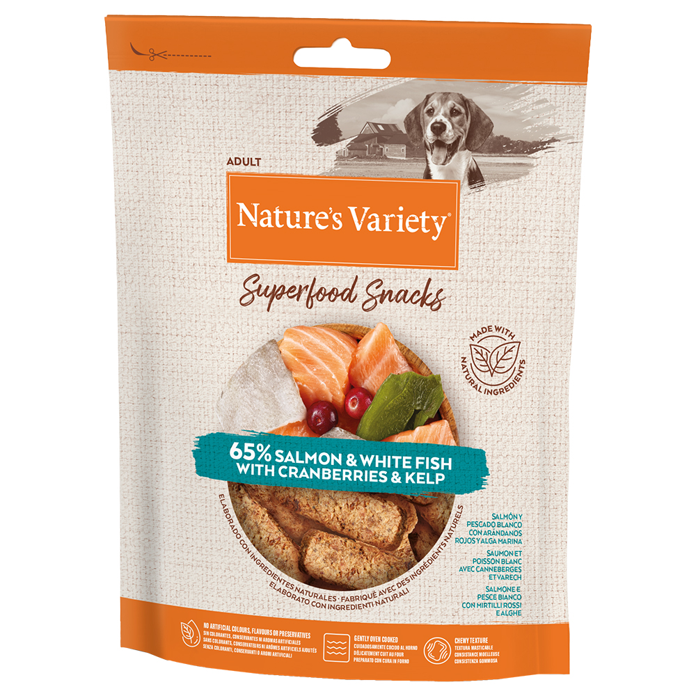 Nature's Variety Superfood Snacks - Sparpaket: Lachs 2 x 85 g von Nature’s Variety