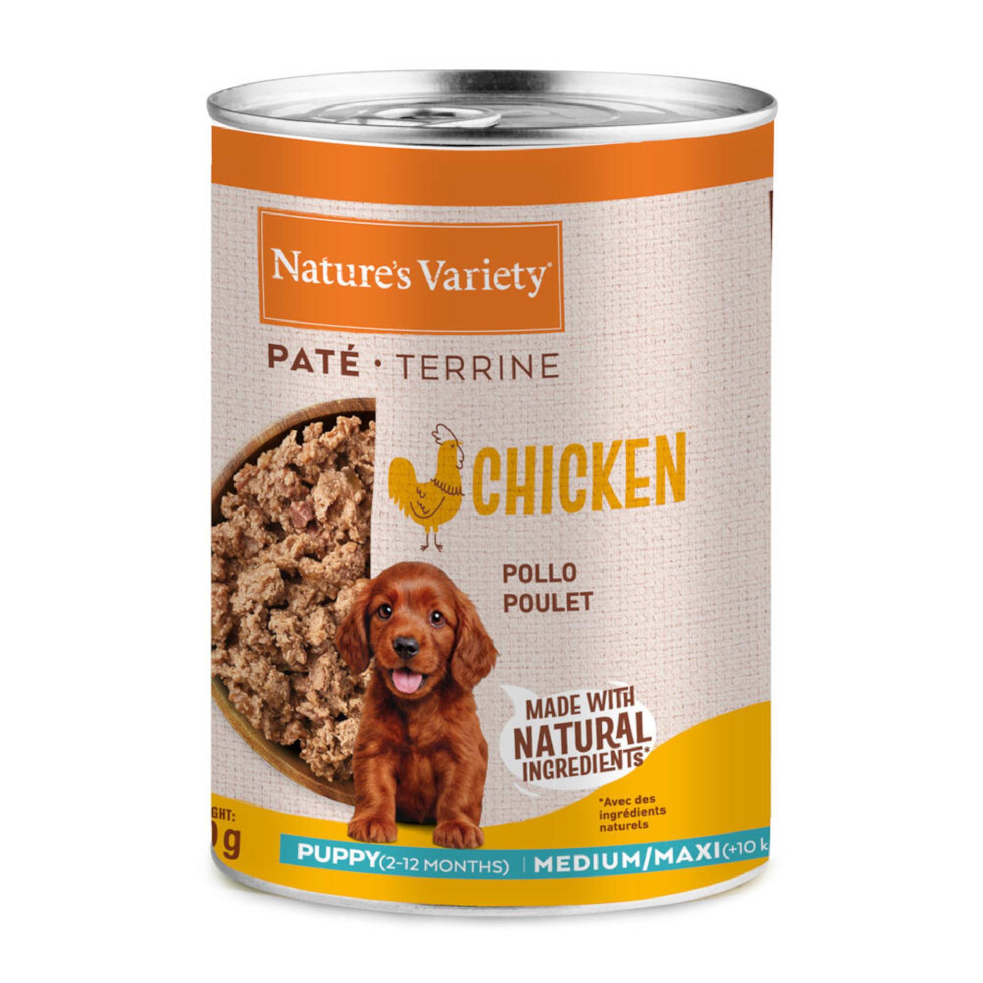 Sparpaket Nature's Variety Paté Medium/Maxi Puppy 6 x 400 g - Huhn Sparpaket Nature's Variety Paté Medium/Maxi Puppy 6 x 400 g - Huhn von Nature’s Variety