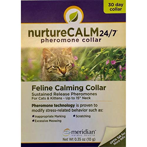 NurtureCALM 24/7 Beruhigendes Pheromon-Halsband für Katzen (bis zu 38,1 cm Halsumfang) von NatureCalm