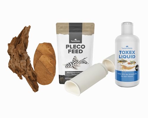 NatureHolic Alles für Welse - Komplett Set mit Futter, Versteck, Wasserpflege & Naturdeko - Vollversorgung für Saugwelse L-Welse Panzerwelse & mehr NatureHolic Alles für Welse - Komplett Set mit Futter, Versteck, Wasserpflege & Naturdeko - Vollversorgung für Saugwelse L-Welse Panzerwelse & mehr von NatureHolic