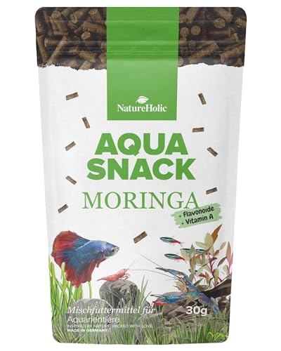 NatureHolic AquaSnack Moringa Sticks | Hochwertiges Zusatzfutter fürs Aquarium | Reich an Vitalstoffen | Futter für Garnelen, Krebse, Krabben, Aquarienschnecken & Zierfische | 30g NatureHolic AquaSnack Moringa Sticks | Hochwertiges Zusatzfutter fürs Aquarium | Reich an Vitalstoffen | Futter für Garnelen, Krebse, Krabben, Aquarienschnecken & Zierfische | 30g von NatureHolic