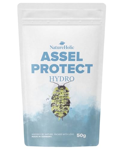 NatureHolic Assel HydroProtect - Kristalliner Wasserspeicher für Asselterrarien | Langzeit-Feuchtigkeitsversorgung | Ungiftige Bodenhilfe | Für EIN gleichmäßig feuchtes Substrat |50g von NatureHolic