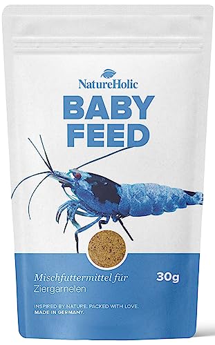 NatureHolic - Babyfeed Aufzuchtgarnelenfutter - Aufzucht Futter für Garnelen im Aquarium – 30 g von NatureHolic