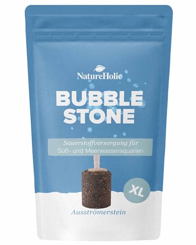 NatureHolic Bubble Stone | Ausströmerstein für optimale Sauerstoffversorgung im Aquarium | Aquarien Belüftung Sprudelstein Sauerstoffversorgung Luftstein | XL - 3,4 x 3,9 cm NatureHolic Bubble Stone | Ausströmerstein für optimale Sauerstoffversorgung im Aquarium | Aquarien Belüftung Sprudelstein Sauerstoffversorgung Luftstein | XL - 3,4 x 3,9 cm von NatureHolic