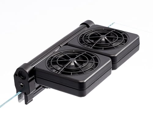 NatureHolic Cooling Fan | Aquarium Kühlventilator | Leiser Lüfter für Aquarien | Süßwasser und Salzwasser | Für Becken von 10-100 Liter | 2 Ventilatoren von NatureHolic