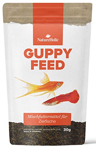 NatureHolic Guppyfeed - Guppyfutter - Futter für Fische im Aquarium – Guppy - 50ml von NatureHolic