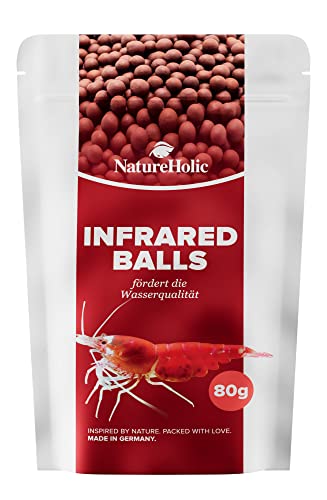 NatureHolic - Infrared Balls I hochaktives Profifiltermaterial I ideal für alle Garnelenaquarien I revolutionäres Filterprinzip I gegen unerwünschte Keime im Aquarium I 47 ml von NatureHolic