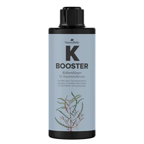 NatureHolic - K Booster - flüssiger Kalium Aquariumdünger I Flüssigdünger für Aquarien I Kaliumdünger I wichtig für gesunde Blätter I für strahlende Blattfarben I 500 ml von NatureHolic