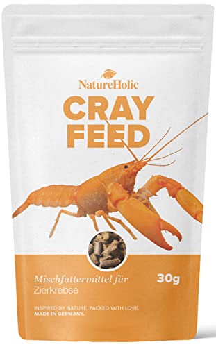 NatureHolic - Krebsfeed Krebsfutter I eignet Sich ideal für Omnivore Krebse der Gattungen Procambarus, Cambarus, Cambarellus, Astacus und die Cherax Krebse aus Australien I Made in Germany von NatureHolic