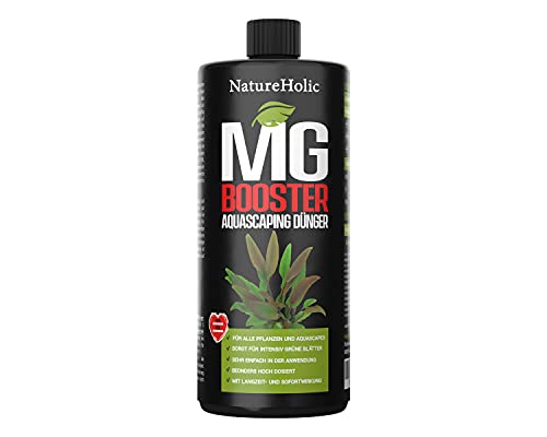 NatureHolic - Mg Booster - flüssiger Magnesium Aquariumdünger I Flüssigdünger für Aquarien I Magnesiumdünger I für strahlende Blattfarben I wichtig für gesunde Blätter I 500 ml von NatureHolic