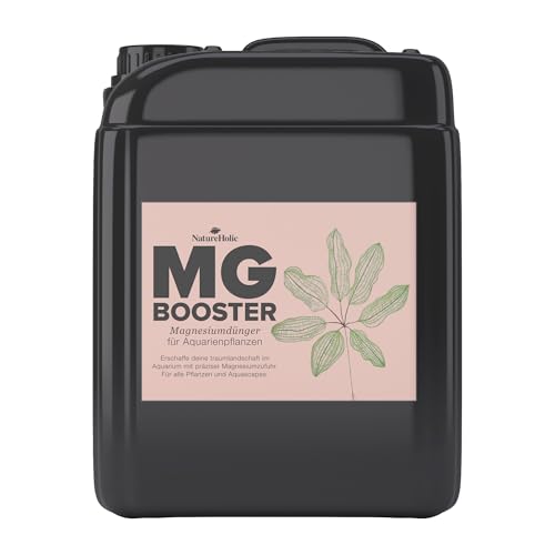 NatureHolic - Mg Booster - flüssiger Magnesium Aquariumdünger I Flüssigdünger für Aquarien I Magnesiumdünger I für strahlende Blattfarben I wichtig für gesunde Blätter I 5000 ml von NatureHolic