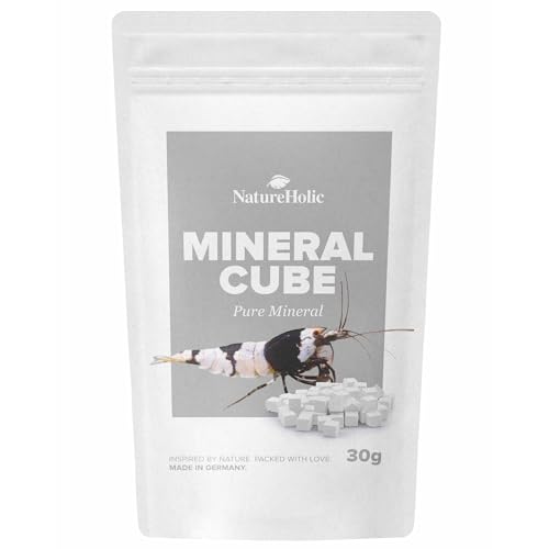 NatureHolic - MineralCube Pure Mineral I zur Mineralstoffversorgung I für alle Wirbellosen im Süßwasser I belasten das Wasser Nicht I bedarfsgerechte Versorgung I 47ml von NatureHolic