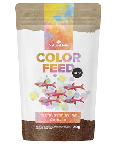 NatureHolic Nano Color Feed Softgranulat - Fischfutter fürs Aquarium - mit Insekten, arktischem Krill und pflanzlichen Zutaten - für Schwarmfische, Salmler UVM. - Zierfischfutter Made in Germany NatureHolic Nano Color Feed Softgranulat - Fischfutter fürs Aquarium - mit Insekten, arktischem Krill und pflanzlichen Zutaten - für Schwarmfische, Salmler UVM. - Zierfischfutter Made in Germany von NatureHolic