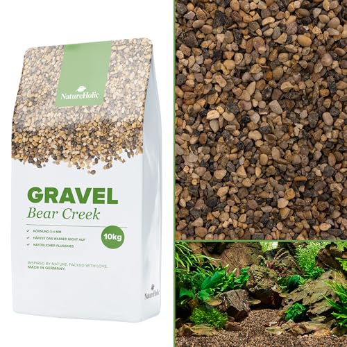 NatureHolic Naturkies Bear Creek | Natürlicher Aquarium Kies | Natürlicher Flusskies für Aquarien mit feiner Körnung 3-4 mm | Perfekt für Naturaquarien, Bodengrund & Deko | 10kg NatureHolic Naturkies Bear Creek | Natürlicher Aquarium Kies | Natürlicher Flusskies für Aquarien mit feiner Körnung 3-4 mm | Perfekt für Naturaquarien, Bodengrund & Deko | 10kg von NatureHolic